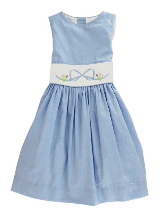 Bow Dress- Chambray