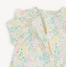 Load image into Gallery viewer, Hoppy Garden Modal Ruffle Sleeve Romper
