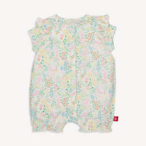 Hoppy Garden Modal Ruffle Sleeve Romper