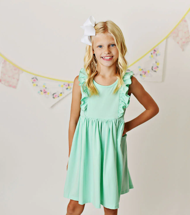 Bella Dress- Seafoam
