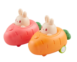 Bunny Press & Go Carrot Car