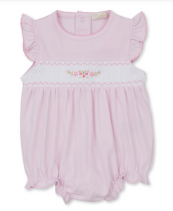 CLB Summer Medley Smocked Bubble- Pink