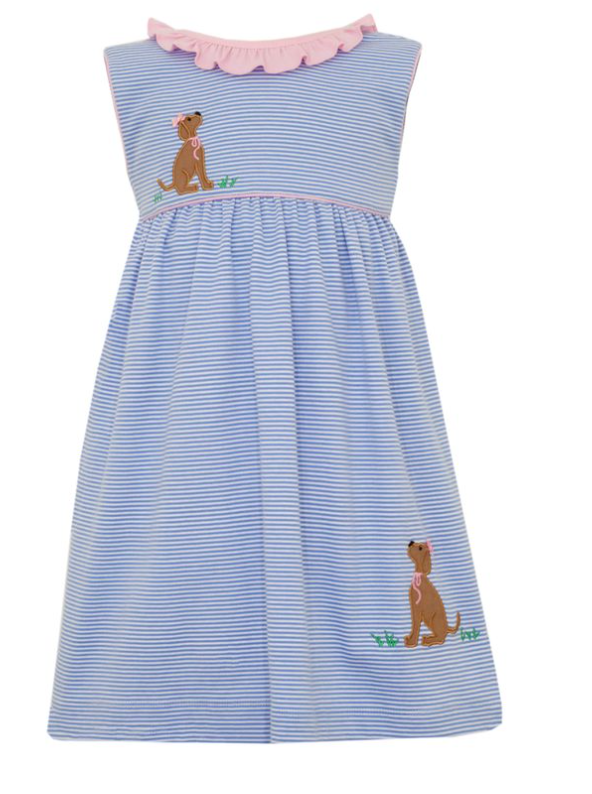 Labs S/less Dress- Periwinkle Stripe