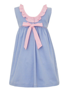 Labs S/less Dress- Periwinkle Stripe