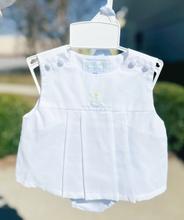 Load image into Gallery viewer, Sailboat Embroidered Diaper Set w/ Hat- Blue
