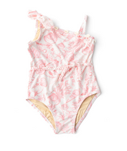 Load image into Gallery viewer, Shell Swimsuit-Seaside Toile Pink
