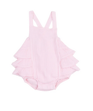 Load image into Gallery viewer, Ballerina Ruffle Sunsuit-Light Pink

