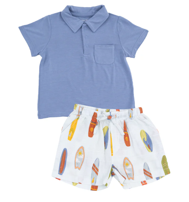 Vintage Surfboard Shorts w/ Polo