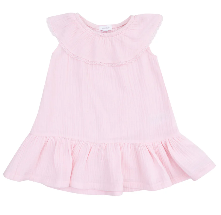 Ballerina Circle Neck Dress-Light Pink