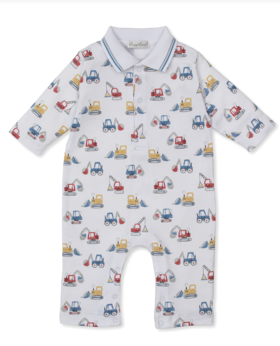 Construction Diggers L/S Playsuit