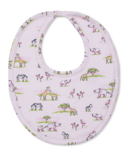 Jungle Safari Bib-Pink