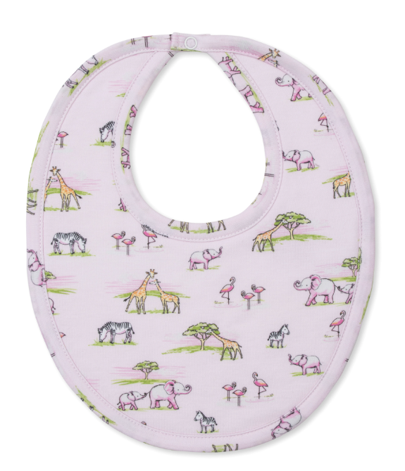 Jungle Safari Bib-Pink