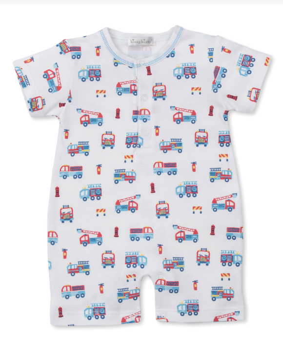 Fight the Fire Print Short Playsuit