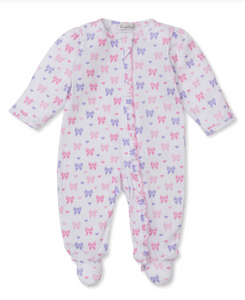 Billowy Bows Zip Footie