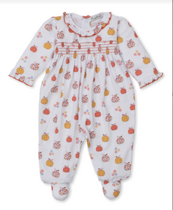 Patchwork Pumpkin Floral Footie
