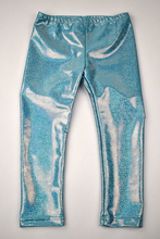 Load image into Gallery viewer, Gifts Baby Doll Top &amp; Sparkly Leggings Set- Pink/Aqua
