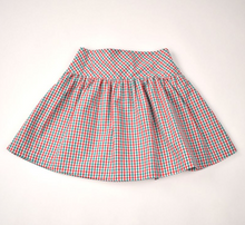 Load image into Gallery viewer, Tree Cuddle Jacket &amp; Plaid Skirt Set- Red/Green
