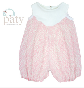 Sleeveless Girls Shortall-Pink