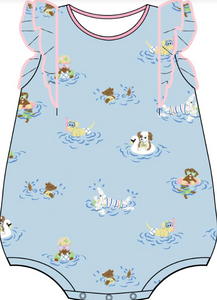 Ruehling Ruffle Bubble-Doggy Paddle/Sand Pearl Pink