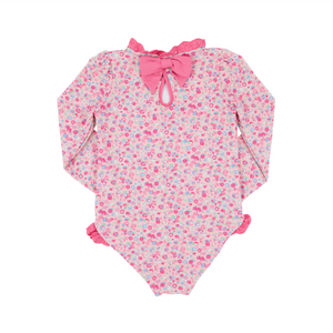 Sarasota Surf-Suit UPF- Mableton Mini Floral (Pink)/Romany Rose