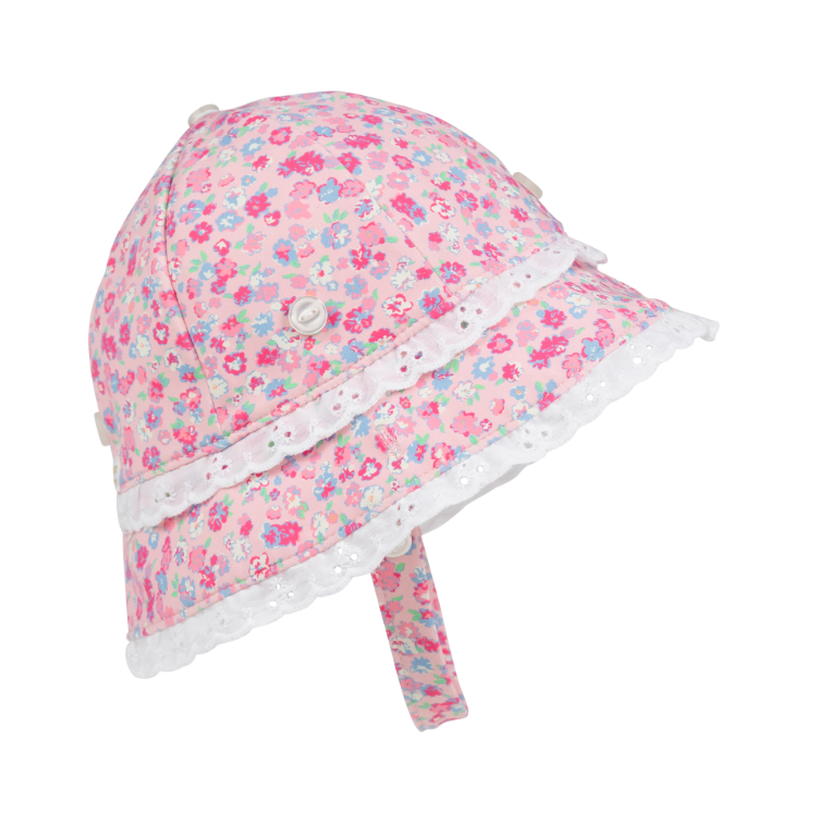Bucket Swim UPF Hat- Mableton Mini Floral (Pink)/WAW