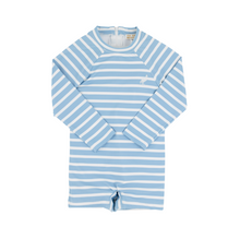 Load image into Gallery viewer, Price Pool Romper- Sarasota Sky Stripe
