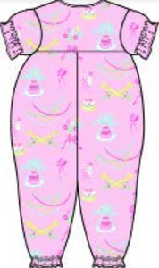 Britt Romper SS- Golden Birthday/Pier Party Pink