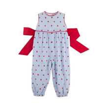 Load image into Gallery viewer, Slvs Rebecca Romper Broadcloth- Apple of My Eye/RR
