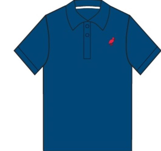 Prim & Proper Beach Polo SS- Wood Boat Blue/RR