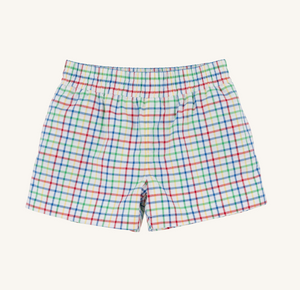 Sheffield Shorts- Kindness Wins Windowpane/Wood Boat Blue