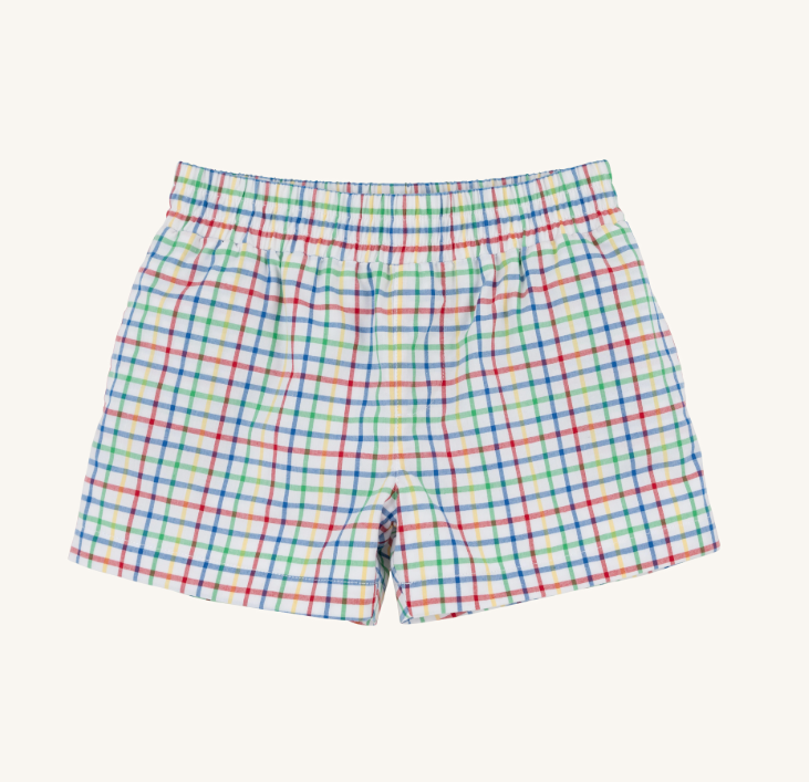 Sheffield Shorts- Kindness Wins Windowpane/Wood Boat Blue