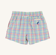 Load image into Gallery viewer, Sheffield Shorts- Kindness Wins Windowpane/Wood Boat Blue
