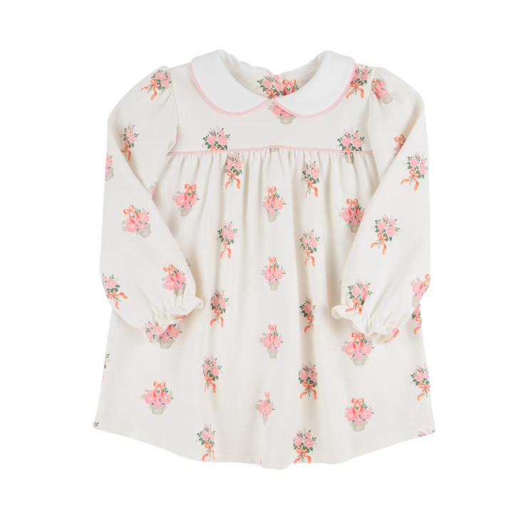 Maerin Fitz Frock LS- Nonesuch Stems/WAW/Sandpearl Pink