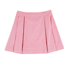 Parson Pleated Skirt (Corduroy)- Sandpearl Pink