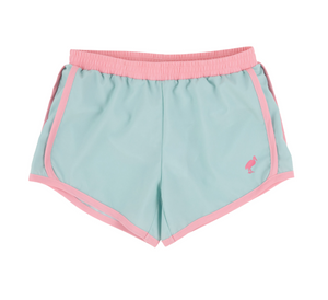 Prepletic Shimmy Shake Shorts- Old Greenwich Green/Sandpearl Pink