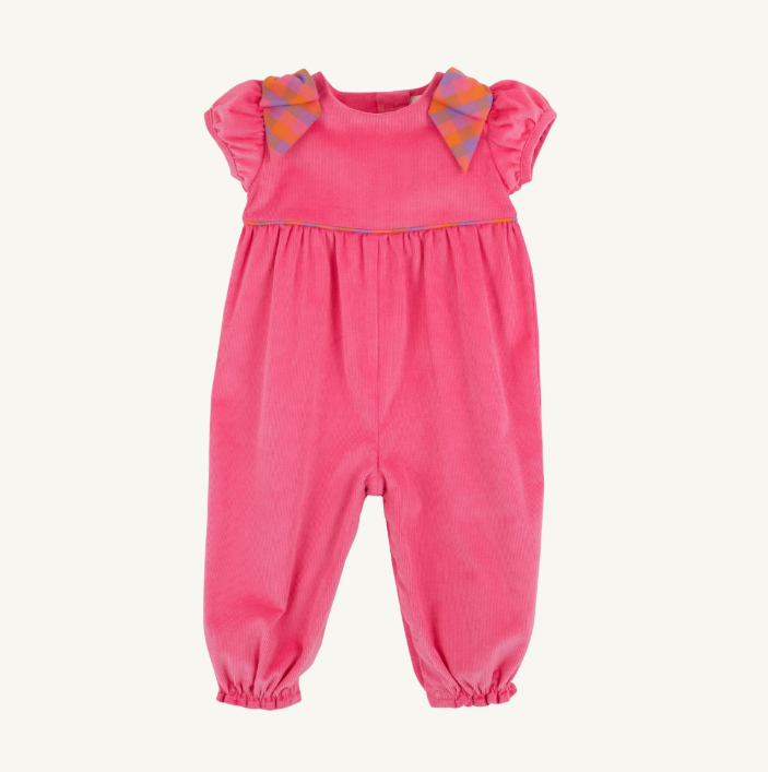 Ryleigh Romper- Romany Rose/Autumn Punch Plaid