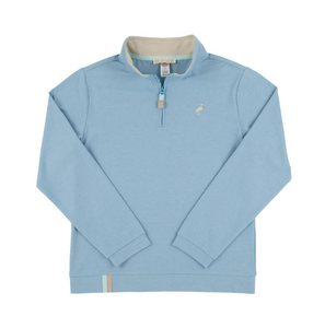 Prepletic Hayword Half-Zip- Barrington Blue/Osprey Oatmeal