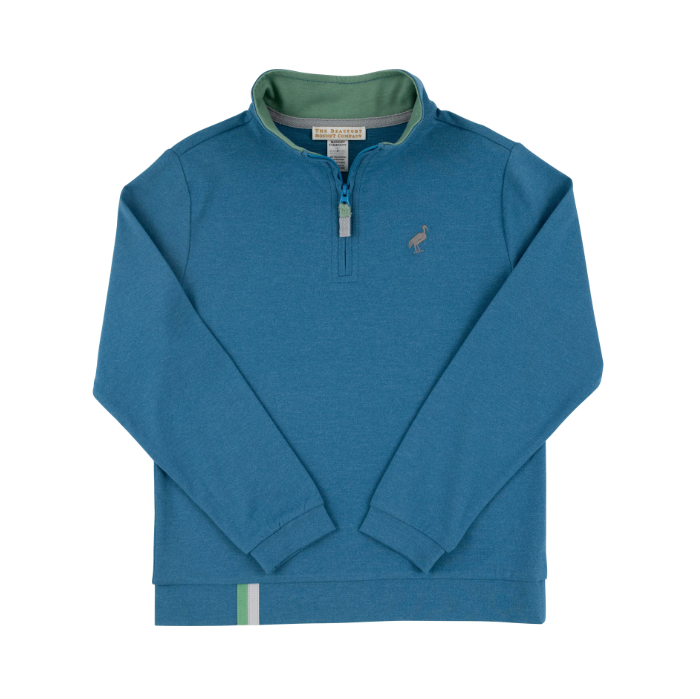Prepletic Hayword Half-Zip- Barnsley Blue/Grantley Gray