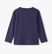 Load image into Gallery viewer, Falling Hearts Tee LS- Patriot Blue
