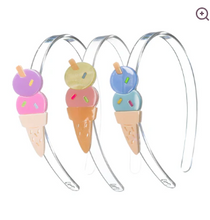 Load image into Gallery viewer, Ice Cream Double Scoop Pastel Headband
