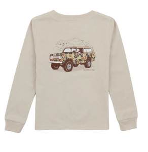 Camo Truck LS Logo Tee- Linen