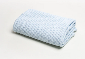 Stonewashed Basket Weave w/ Binding- Blue