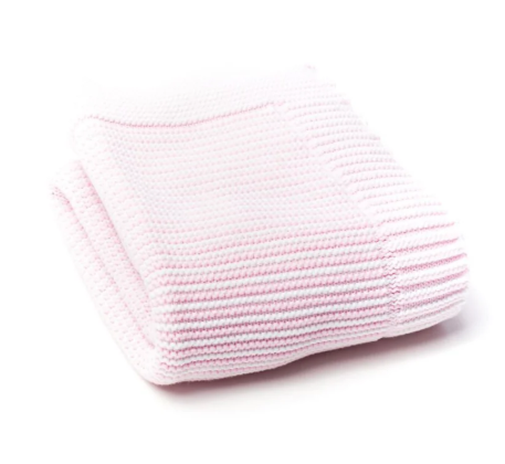 Stripe Blanket- Pink/White