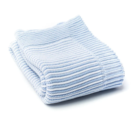 Stripe Blanket- Blue/White