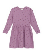 AOP Dress LS- Mauve Orchid
