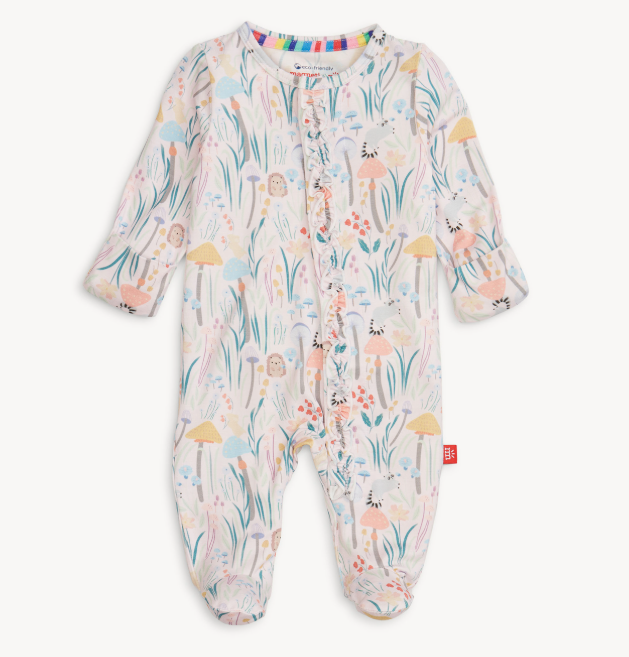 Shroom And Bloom Modal Footie w/ Ruff
