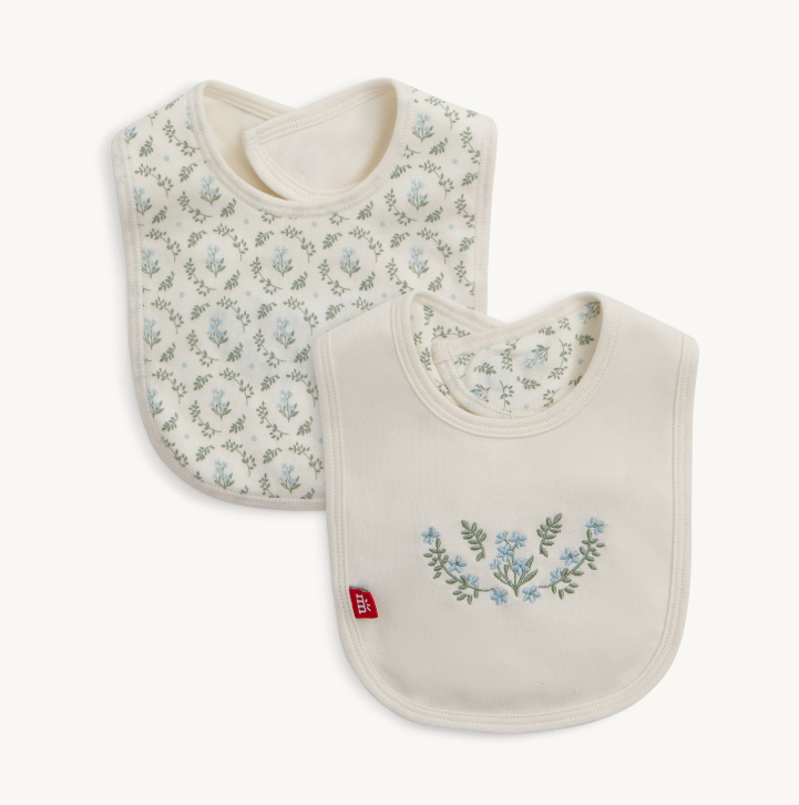 Eloise Organic Cotton Rev Bib w/ Embr