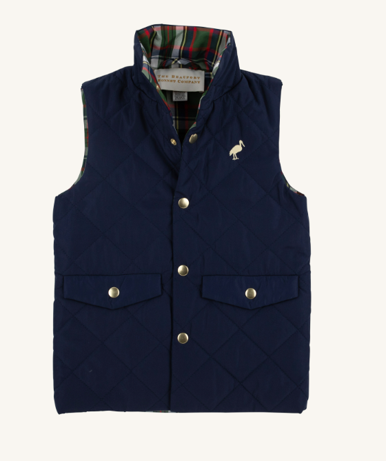 Vaughn Vest- NN/Grant Park Plaid/Bellport Butter Yellow