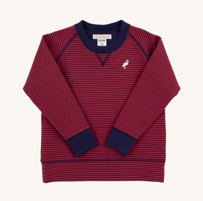 Cassidy Comfy Crewneck- RR & NN Stripe/NN