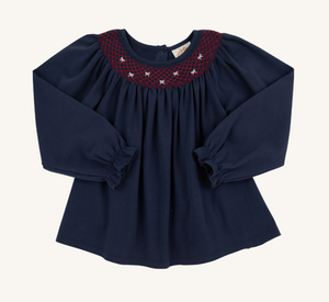Bettye Sue Smocked Top LS- NN/RR/WAW